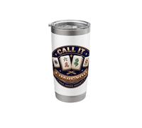 Call It I Dare You! Mah Jongg Tile Game Stainless Steel Insulated Tumbler