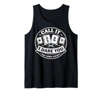 Call It I Dare You! Mah Jongg Tile Game Tank Top