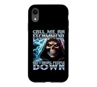 Call Me An Elevator Cuz I Bring People Down Y2K Meme Cringe Case for iPhone XR