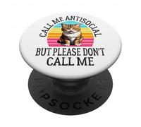 Call Me Antisocial But Please Don't Call Me Funny Introvert PopSockets Adhesive PopGrip
