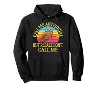 Call Me Antisocial But Please Don't Call Me Funny Introvert Pullover Hoodie