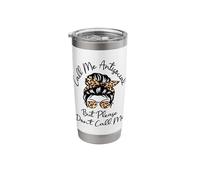 Call Me Antisocial But Please Don't Call Me Funny Introvert Stainless Steel Insulated Tumbler