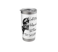 Call Me Antisocial But Please Don't Call Me Funny Introvert Stainless Steel Insulated Tumbler