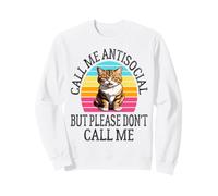 Call Me Antisocial But Please Don't Call Me Funny Introvert Sweatshirt