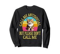 Call Me Antisocial But Please Don't Call Me Funny Introvert Sweatshirt