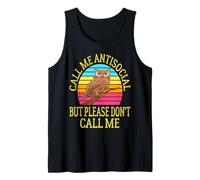 Call Me Antisocial But Please Don't Call Me Funny Introvert Tank Top