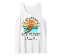 Call Me Antisocial But Please Don't Call Me Funny Introvert Tank Top