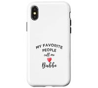 Call Me BUBBE Yiddish Grandmother Jewish Grandma Savta Case for iPhone X/XS