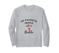 Call Me Bubbe Yiddish Grandmother Jewish Grandma SAVTA Long Sleeve T-Shirt