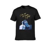 Call me by Your Name Men Black Cotton T-Shirt Print Tee Shirts L