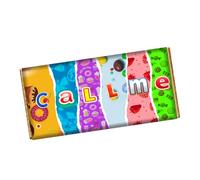 Call me Chocolate Bar Wrapper Novelty Gift Present For Partner Wife Husban Valentines Day Birthday Xmas CH-9124 (with chocolate bar (100g))