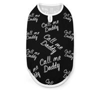 Call Me Daddy Dog And Cat Clothes Pet Summer Sleeveless T Shirt Basic Vest L