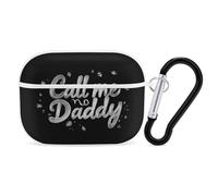 Call Me Daddy Hard Shell Case Skin Accessories Cover with Hanging Loop Compatible with AirPods Pro 2