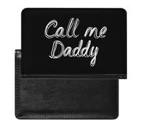 Call Me Daddy Slim Passport Holder Credit Card Cover Travel Essentials Wallet