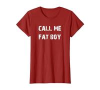 Call Me Fat Boy T-Shirt, Women, Cranberry Red, 3X-Large