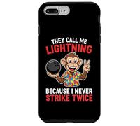 Call Me Lightning Never Strike Twice Bowling Humor League Case for iPhone 7 Plus/8 Plus