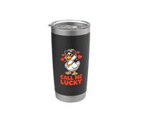 Call Me Lucky Funny Romantic Duck Lover Stainless Steel Insulated Tumbler