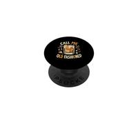 Call Me Old Fashioned Funny Whiskey Cocktail Retro Bar PopSockets Adhesive PopGrip
