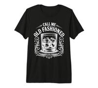 Call Me Old Fashioned Retro Humor Cocktail Lover Premium T-Shirt