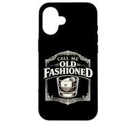 Call Me Old Fashioned Whiskey Cocktail Drinking Mixologist Case for iPhone 16