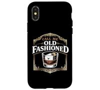 Call Me Old Fashioned Whiskey Cocktail Drinking Mixologist Case for iPhone X/XS