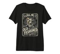 Call Me Old Fashioned Whiskey Cocktail Drinking Mixologist Premium T-Shirt