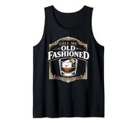 Call Me Old Fashioned Whiskey Cocktail Drinking Mixologist Tank Top