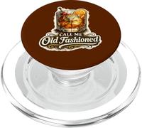 Call Me Old Fashioned Whiskey Cocktail Vintage Bar Drinking PopSockets PopGrip for MagSafe