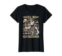 Call Me Old Fashioned Whiskey Shirts for Men Older Man Retro Value Graphic T-Shirt, Women, Black, S