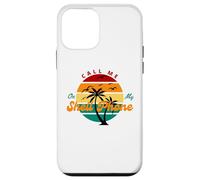 Call Me on My Shell Phone Funny Ocean Beach Vibe Case for iPhone 12 mini