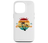 Call Me on My Shell Phone Funny Ocean Beach Vibe Case for iPhone 13 Pro