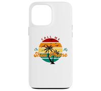 Call Me on My Shell Phone Funny Ocean Beach Vibe Case for iPhone 13 Pro Max