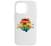 Call Me on My Shell Phone Funny Ocean Beach Vibe Case for iPhone 14 Pro Max