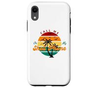Call Me on My Shell Phone Funny Ocean Beach Vibe Case for iPhone XR