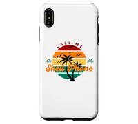 Call Me on My Shell Phone Funny Ocean Beach Vibe Case for iPhone XS Max
