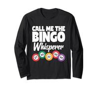 Call Me The Bingo Whisperer Funny Bingo Costume Gambling Long Sleeve T-Shirt