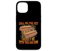 Call Me The Vet Cause I Be Funny Hard Hot Dog Meme Bootleg Case for iPhone 13