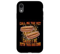 Call Me The Vet Cause I Be Funny Hard Hot Dog Meme Bootleg Case for iPhone XR