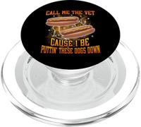 Call Me The Vet Cause I Be Funny Hard Hot Dog Meme Bootleg PopSockets PopGrip for MagSafe