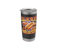 Call Me The Vet Tshirt Hot Dog Funny Meme Bootleg Retro Stainless Steel Insulated Tumbler