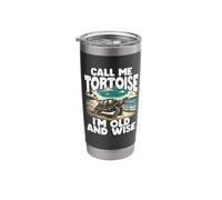 Call Me Tortoise Im Old and Wise Cute Funny Turtle Stainless Steel Insulated Tumbler