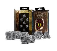 Call of Cthulhu Metal Dice Set Q-Workshop Polyhedral RPG 7 Dice
