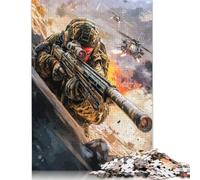 Call Of Duty 3 Jigsaw Puzzles Puzzles for Adults Kids. 1000 Piece Whimsical Challenge Toy Educational Game Home Decoration for Educational Games Gifts 1000pcs (75x50cm)
