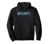 Call Of Duty Classic Game Logo Seen Through Visor V2 Pullover Hoodie, Adult Unisex, Black, X-Large