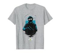 Call of Duty: Modern Warfare 2 Covert Soldier Portrait T-Shirt, Men, Heather Grey, X-Large