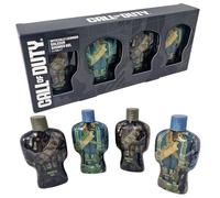 Call of Duty Soldier Shower Gel Gift Set - 4 x 75ml Body Wash Bottles - Gaming Themed Gift