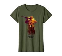 Call of Duty WWII - War Zone Front Line T-Shirt T-Shirt, Women, Olive Green, Small