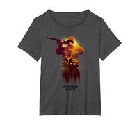 Call of Duty WWII - War Zone Front Line T-Shirt T-Shirt, Women's Plus, Dark Heather Grey, 2X