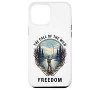 Call of the Wild Freedom Call of Nature Fishing Shore Motif Case for iPhone 12 Pro Max