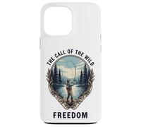 Call of the Wild Freedom Call of Nature Fishing Shore Motif Case for iPhone 13 Pro Max